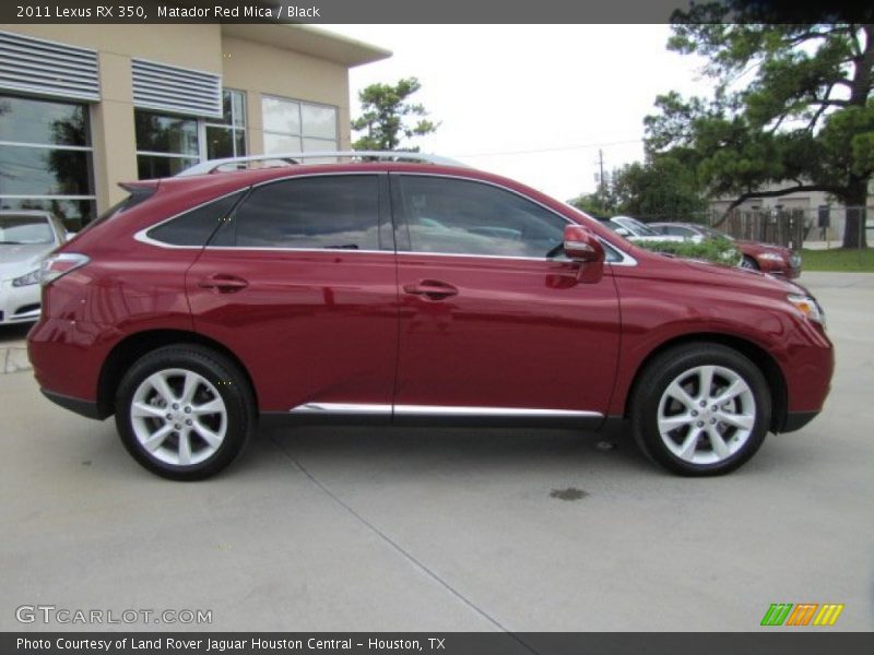 Matador Red Mica / Black 2011 Lexus RX 350