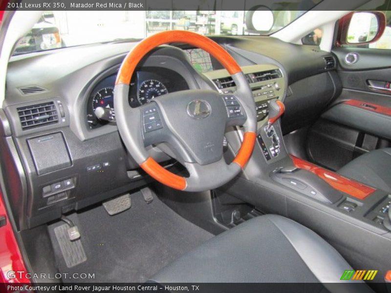 Matador Red Mica / Black 2011 Lexus RX 350