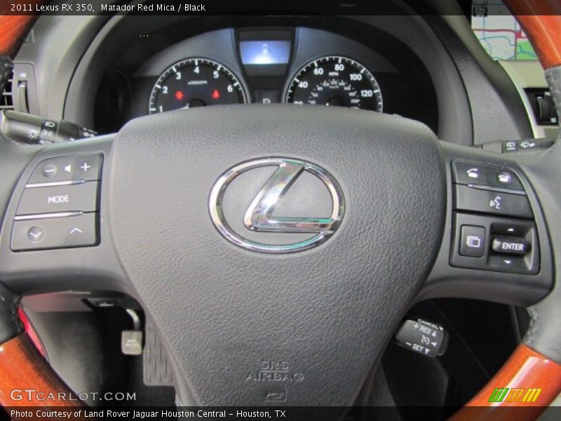 Matador Red Mica / Black 2011 Lexus RX 350