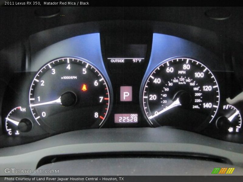 Matador Red Mica / Black 2011 Lexus RX 350