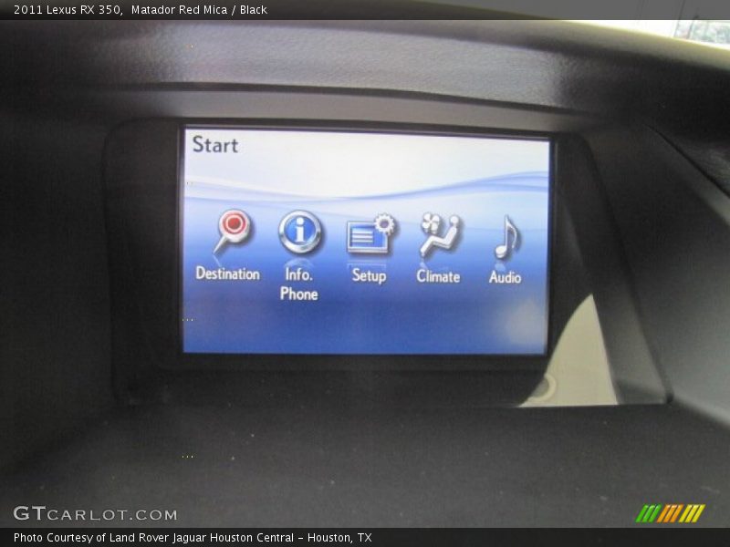 Matador Red Mica / Black 2011 Lexus RX 350