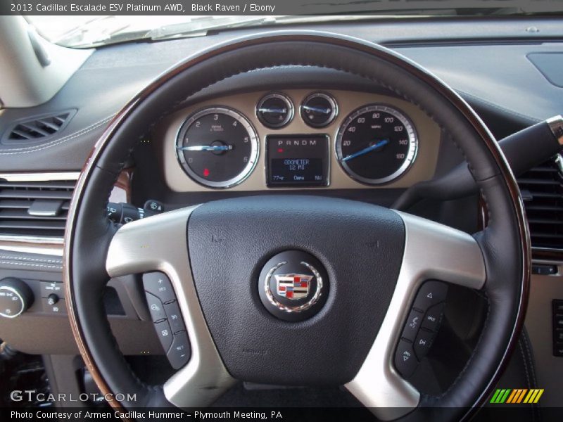 Black Raven / Ebony 2013 Cadillac Escalade ESV Platinum AWD