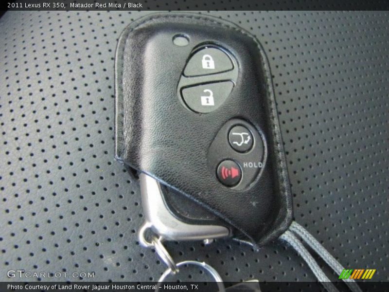 Matador Red Mica / Black 2011 Lexus RX 350