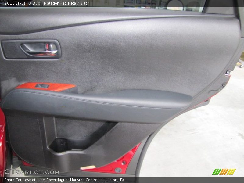 Matador Red Mica / Black 2011 Lexus RX 350