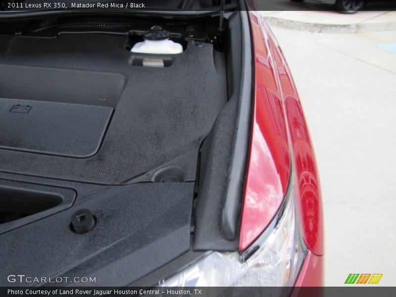 Matador Red Mica / Black 2011 Lexus RX 350