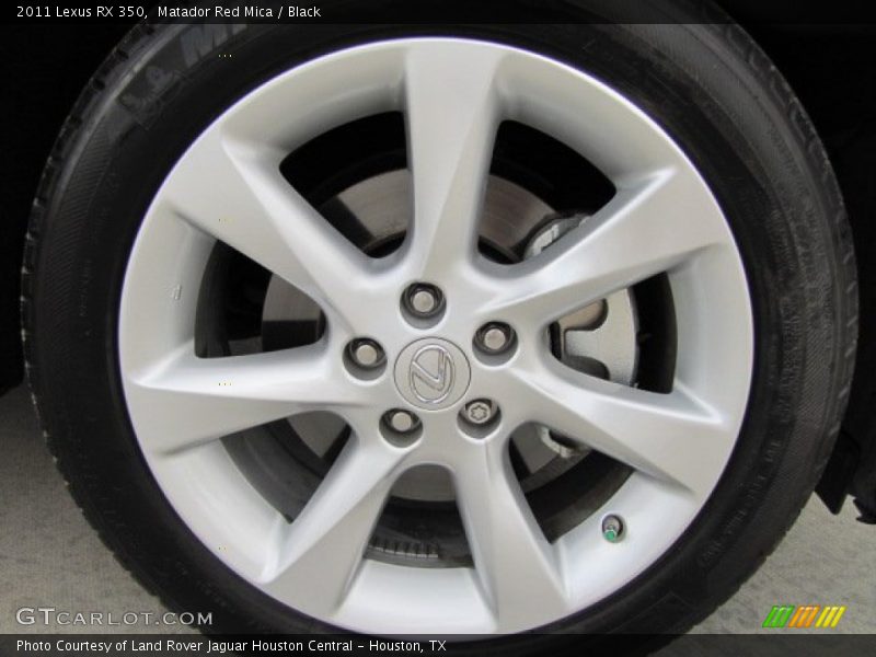 Matador Red Mica / Black 2011 Lexus RX 350