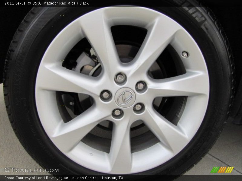 Matador Red Mica / Black 2011 Lexus RX 350