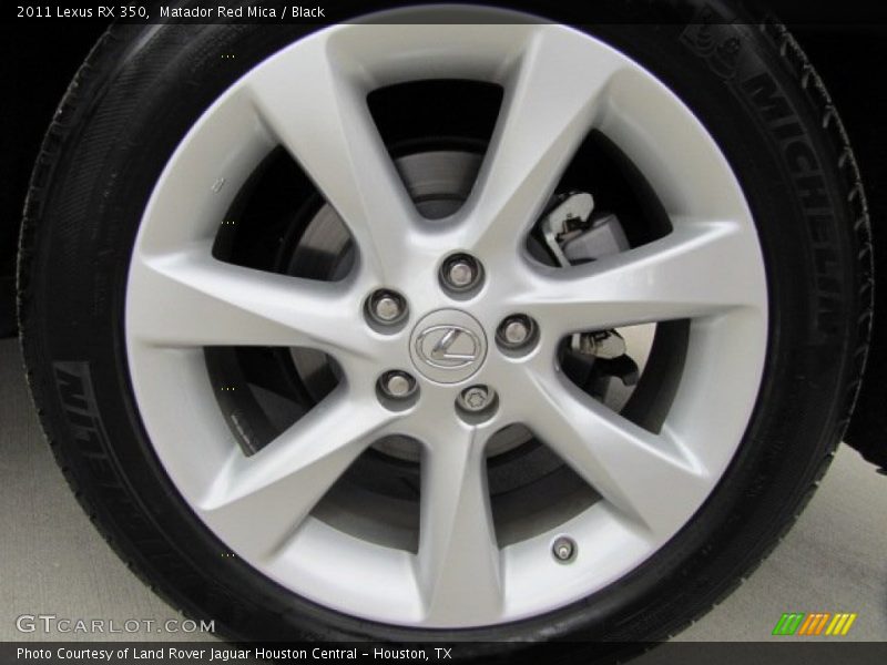 Matador Red Mica / Black 2011 Lexus RX 350