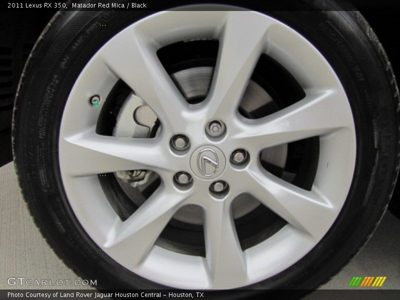 Matador Red Mica / Black 2011 Lexus RX 350