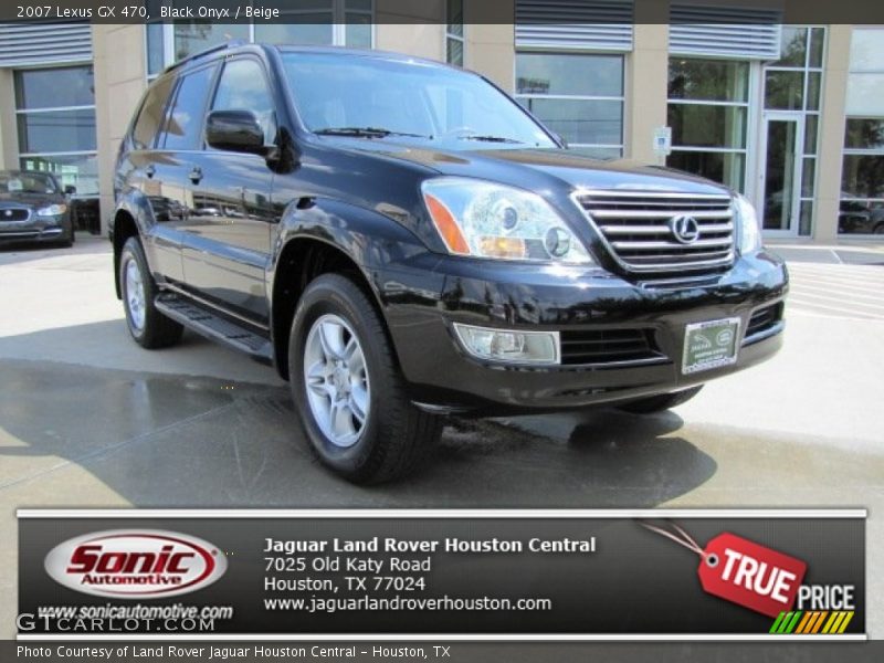 Black Onyx / Beige 2007 Lexus GX 470