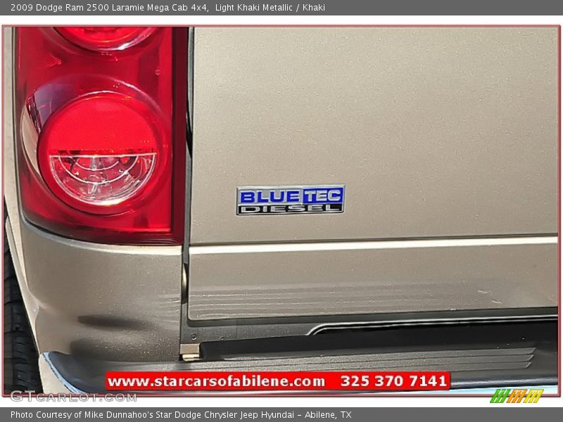 Light Khaki Metallic / Khaki 2009 Dodge Ram 2500 Laramie Mega Cab 4x4