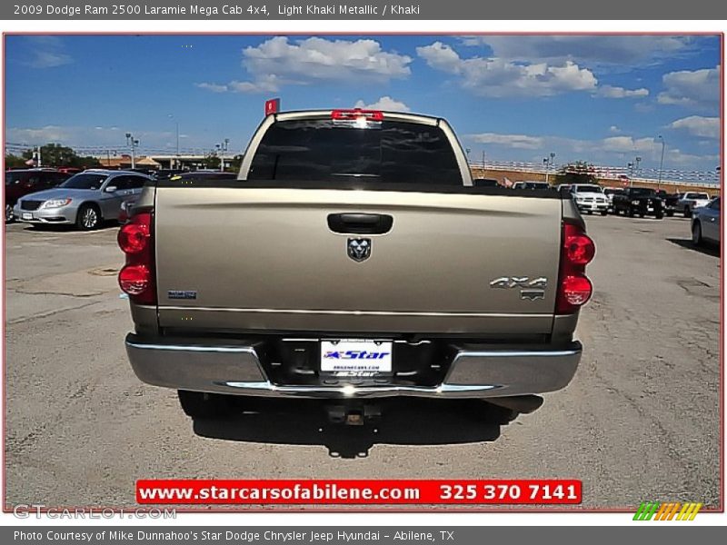 Light Khaki Metallic / Khaki 2009 Dodge Ram 2500 Laramie Mega Cab 4x4
