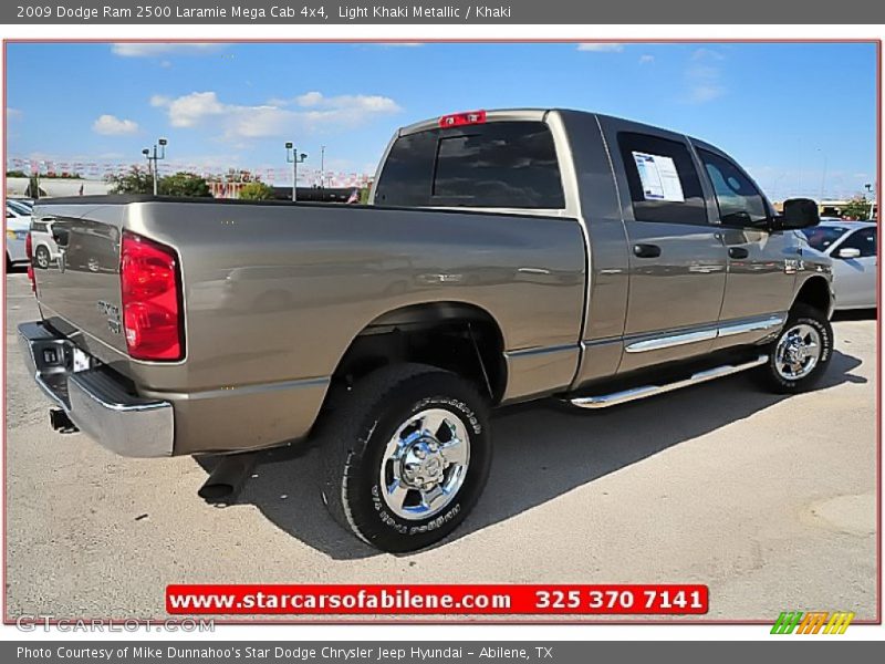 Light Khaki Metallic / Khaki 2009 Dodge Ram 2500 Laramie Mega Cab 4x4