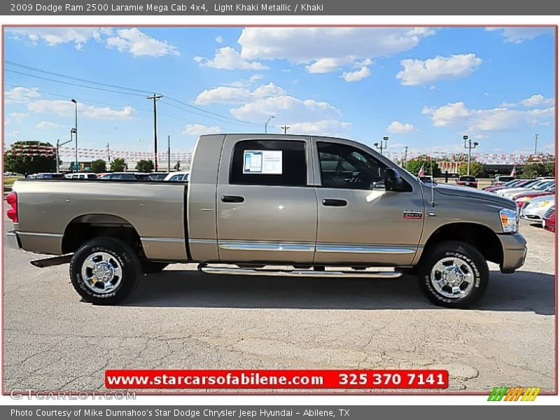 Light Khaki Metallic / Khaki 2009 Dodge Ram 2500 Laramie Mega Cab 4x4