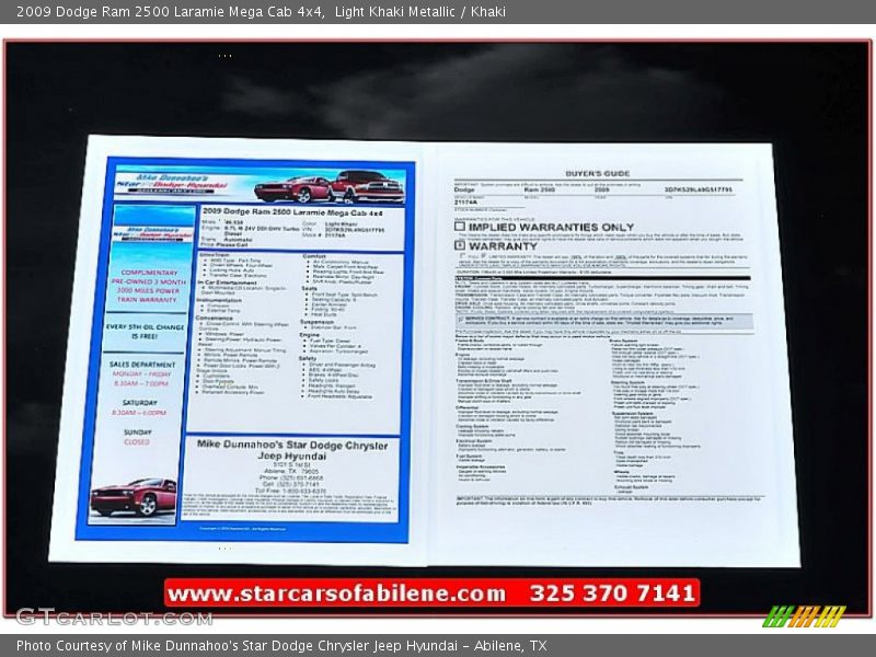 Light Khaki Metallic / Khaki 2009 Dodge Ram 2500 Laramie Mega Cab 4x4