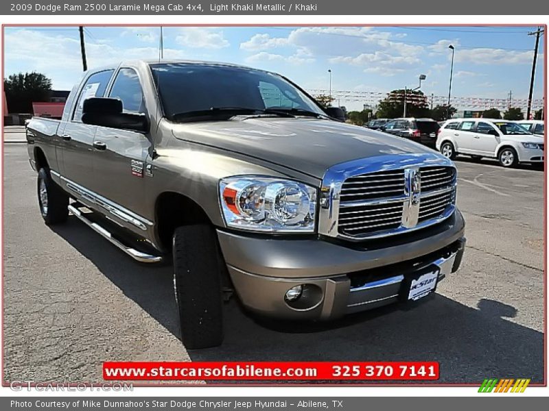 Light Khaki Metallic / Khaki 2009 Dodge Ram 2500 Laramie Mega Cab 4x4