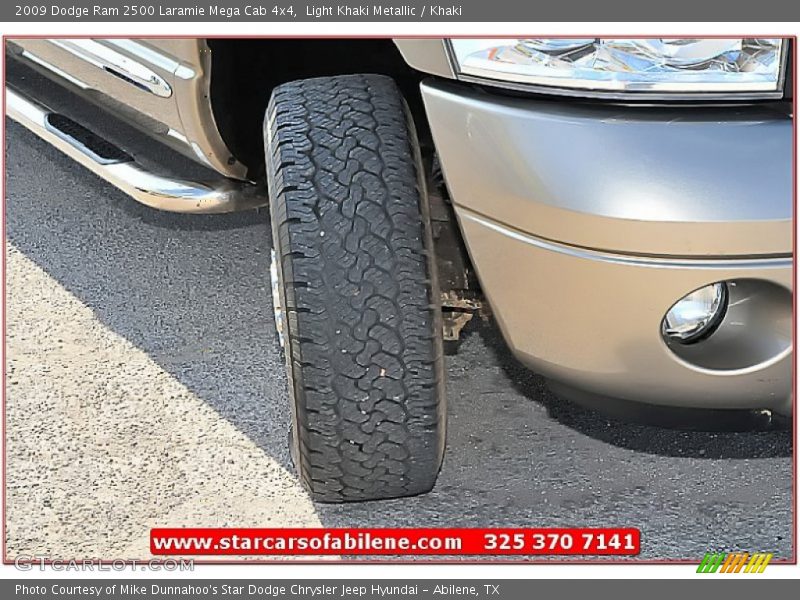 Light Khaki Metallic / Khaki 2009 Dodge Ram 2500 Laramie Mega Cab 4x4