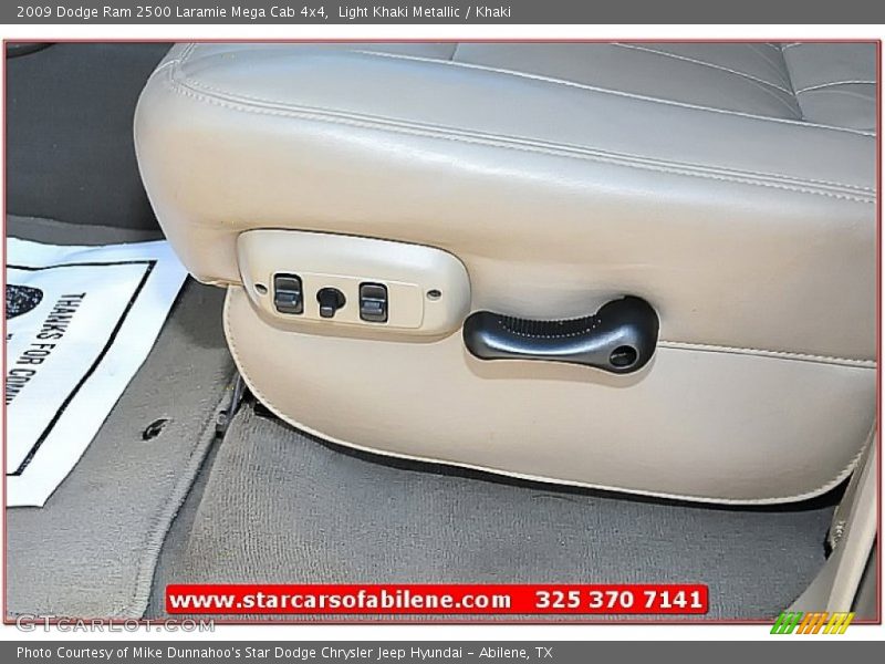 Light Khaki Metallic / Khaki 2009 Dodge Ram 2500 Laramie Mega Cab 4x4