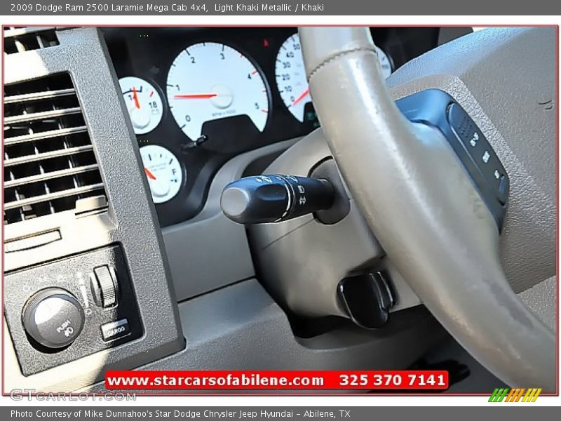 Light Khaki Metallic / Khaki 2009 Dodge Ram 2500 Laramie Mega Cab 4x4