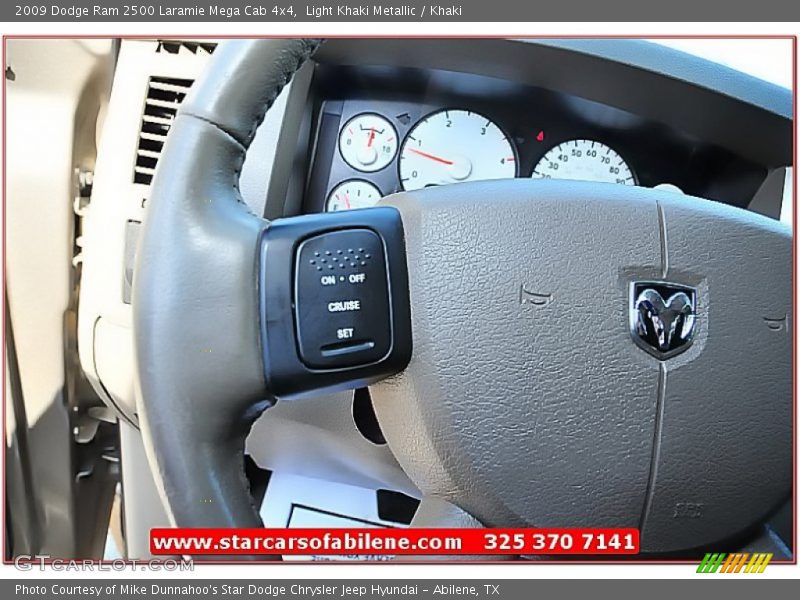 Light Khaki Metallic / Khaki 2009 Dodge Ram 2500 Laramie Mega Cab 4x4