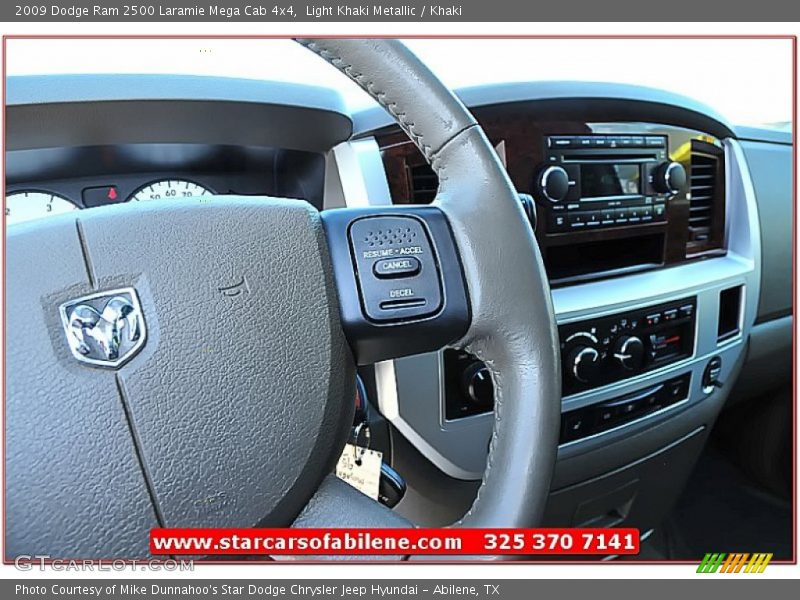 Light Khaki Metallic / Khaki 2009 Dodge Ram 2500 Laramie Mega Cab 4x4