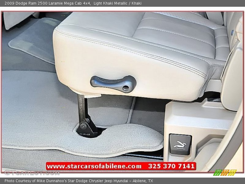 Light Khaki Metallic / Khaki 2009 Dodge Ram 2500 Laramie Mega Cab 4x4
