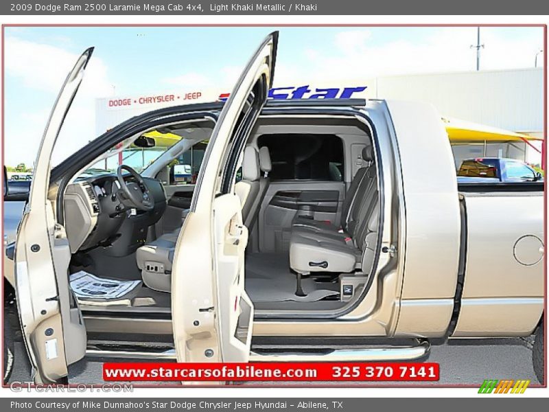 Light Khaki Metallic / Khaki 2009 Dodge Ram 2500 Laramie Mega Cab 4x4