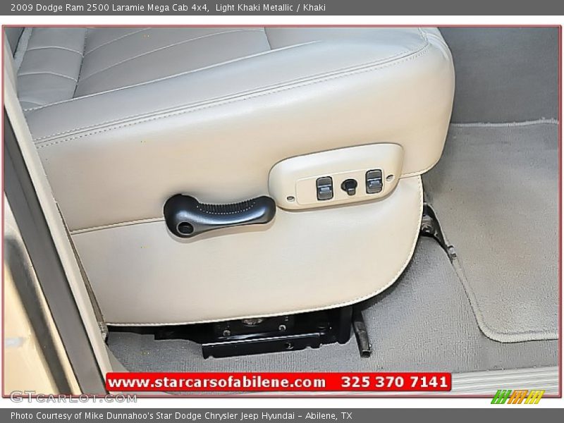 Light Khaki Metallic / Khaki 2009 Dodge Ram 2500 Laramie Mega Cab 4x4