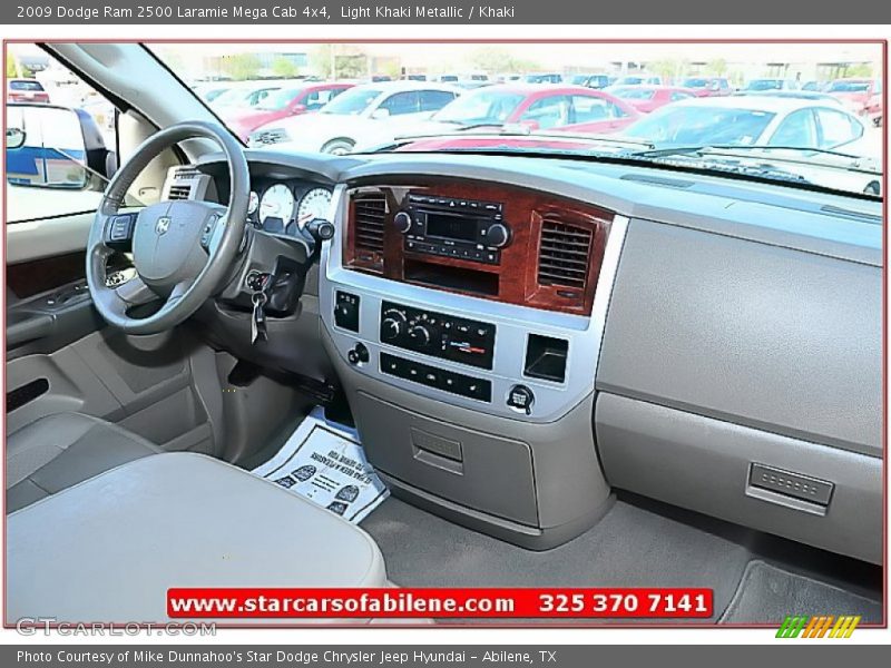 Light Khaki Metallic / Khaki 2009 Dodge Ram 2500 Laramie Mega Cab 4x4