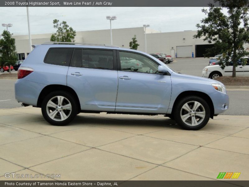 Wave Line Pearl / Ash Gray 2008 Toyota Highlander Sport