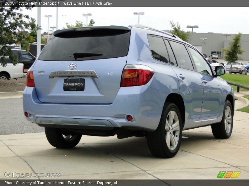 Wave Line Pearl / Ash Gray 2008 Toyota Highlander Sport