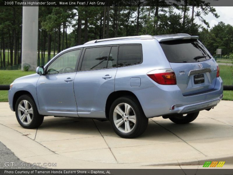 Wave Line Pearl / Ash Gray 2008 Toyota Highlander Sport