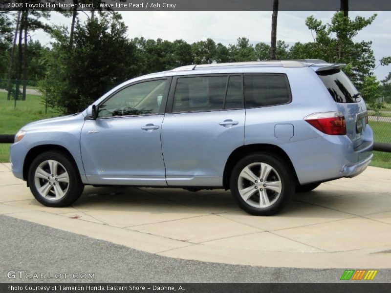 Wave Line Pearl / Ash Gray 2008 Toyota Highlander Sport