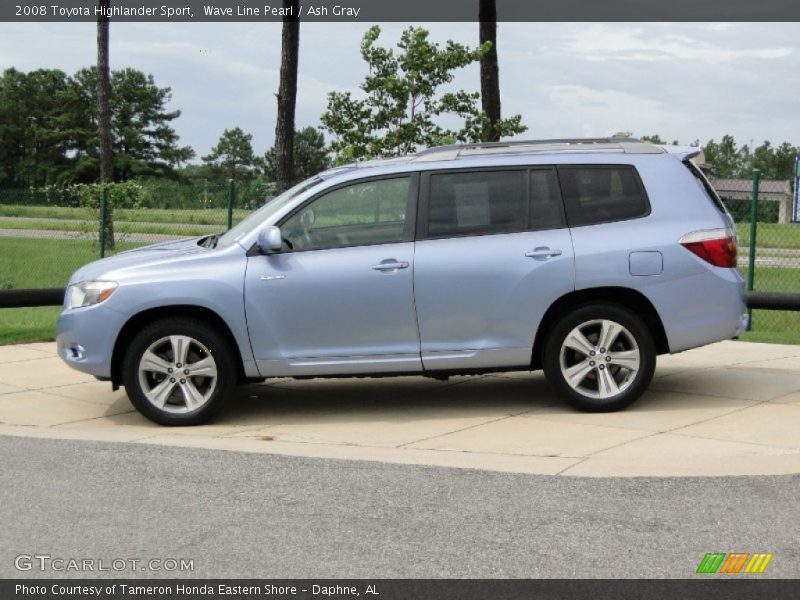 Wave Line Pearl / Ash Gray 2008 Toyota Highlander Sport