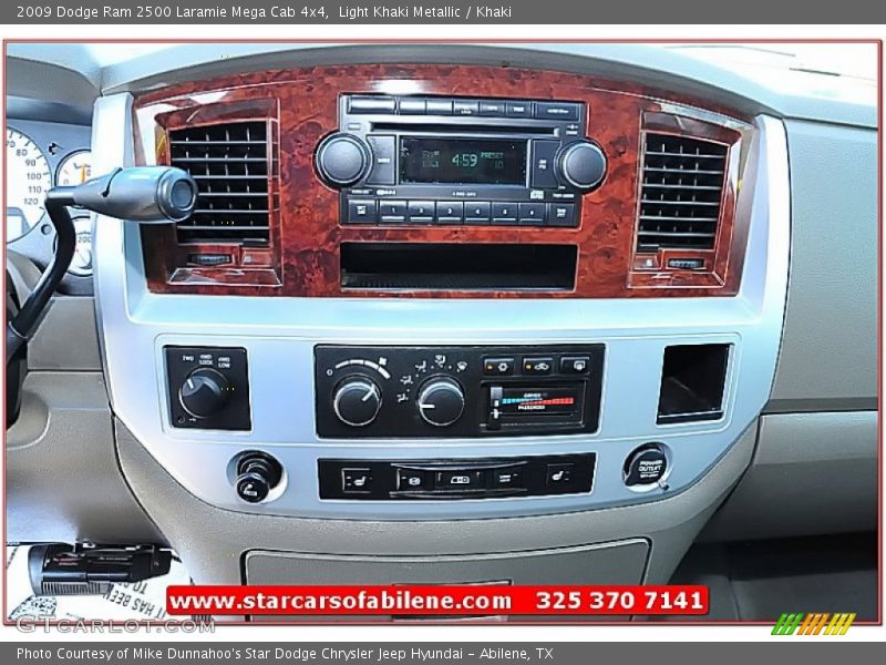 Light Khaki Metallic / Khaki 2009 Dodge Ram 2500 Laramie Mega Cab 4x4
