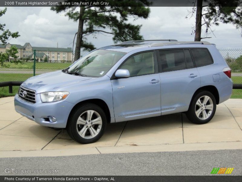 Wave Line Pearl / Ash Gray 2008 Toyota Highlander Sport