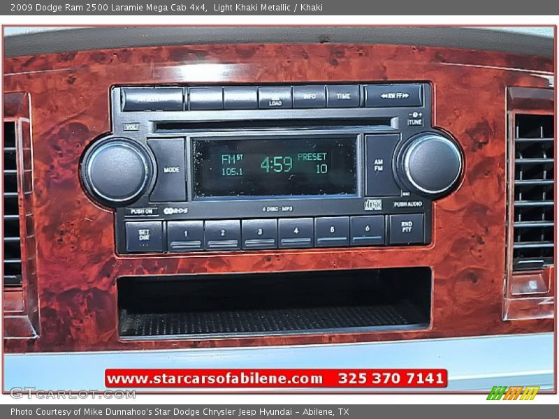 Light Khaki Metallic / Khaki 2009 Dodge Ram 2500 Laramie Mega Cab 4x4