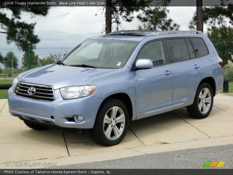 Wave Line Pearl / Ash Gray 2008 Toyota Highlander Sport