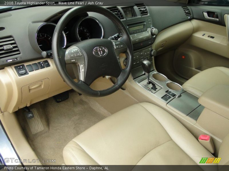 Wave Line Pearl / Ash Gray 2008 Toyota Highlander Sport