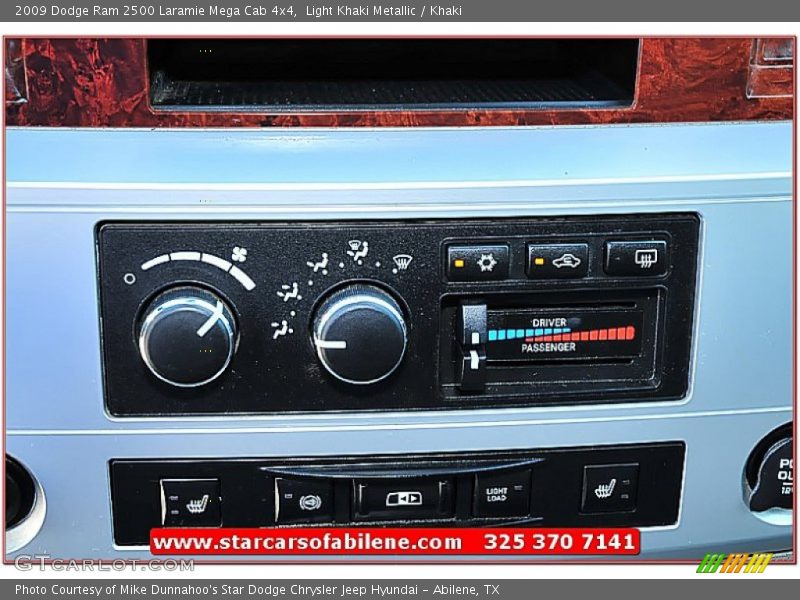 Light Khaki Metallic / Khaki 2009 Dodge Ram 2500 Laramie Mega Cab 4x4