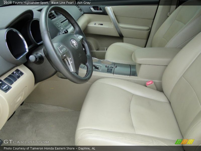 Wave Line Pearl / Ash Gray 2008 Toyota Highlander Sport