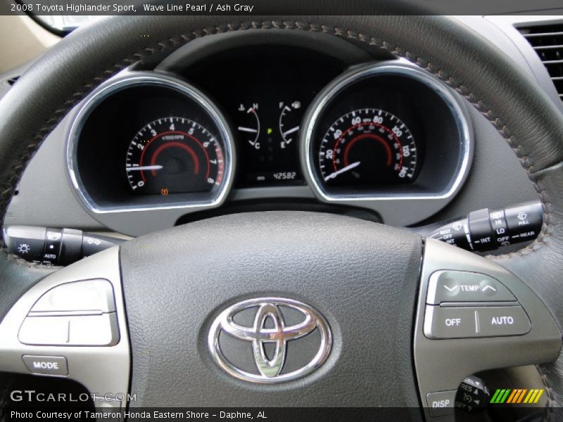 Wave Line Pearl / Ash Gray 2008 Toyota Highlander Sport