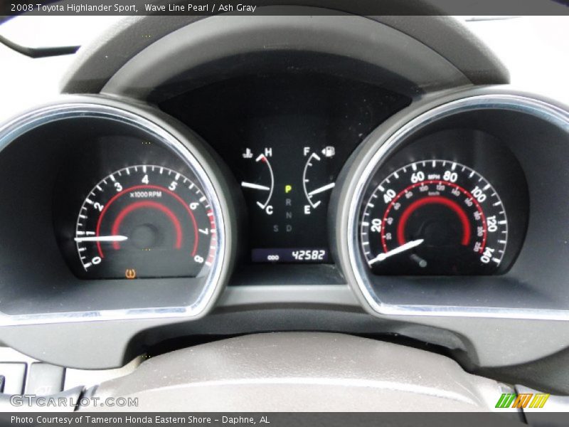 Wave Line Pearl / Ash Gray 2008 Toyota Highlander Sport
