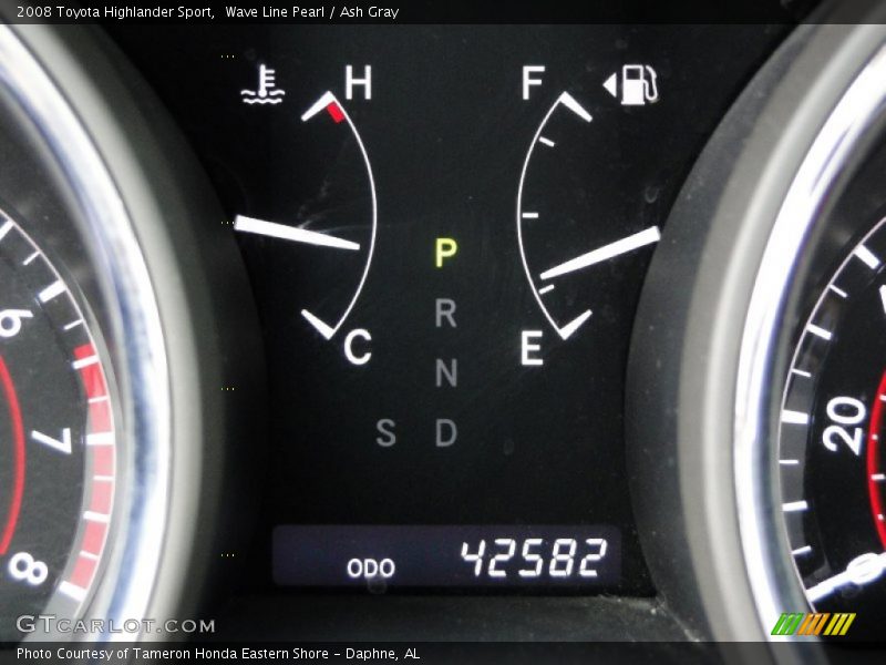 Wave Line Pearl / Ash Gray 2008 Toyota Highlander Sport