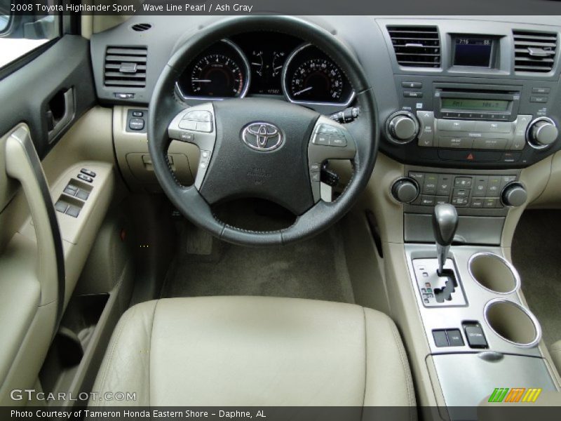 Wave Line Pearl / Ash Gray 2008 Toyota Highlander Sport