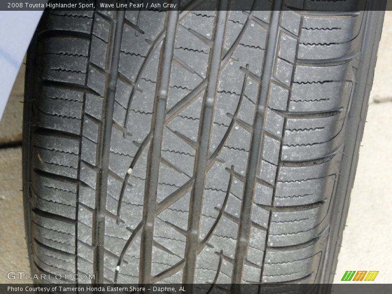 Wave Line Pearl / Ash Gray 2008 Toyota Highlander Sport