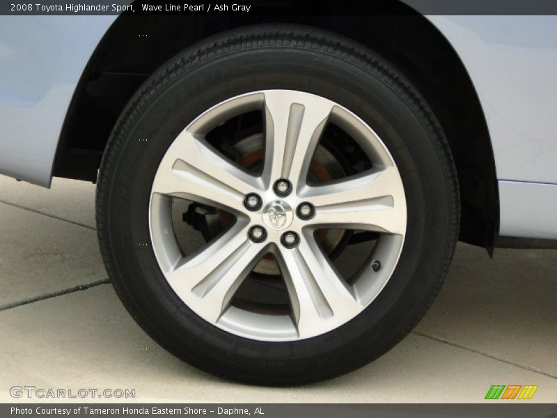 Wave Line Pearl / Ash Gray 2008 Toyota Highlander Sport