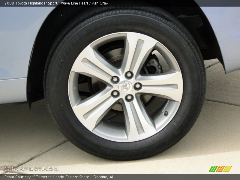 Wave Line Pearl / Ash Gray 2008 Toyota Highlander Sport