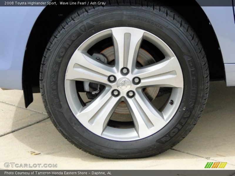 Wave Line Pearl / Ash Gray 2008 Toyota Highlander Sport