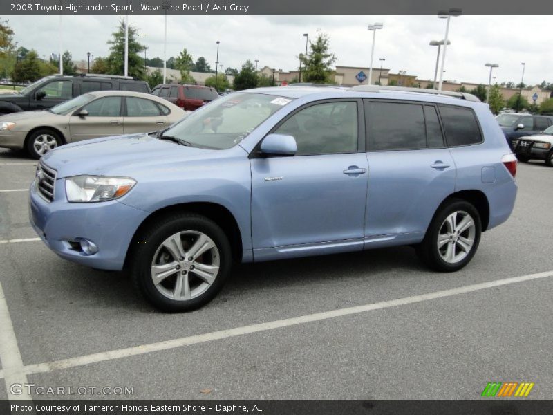 Wave Line Pearl / Ash Gray 2008 Toyota Highlander Sport